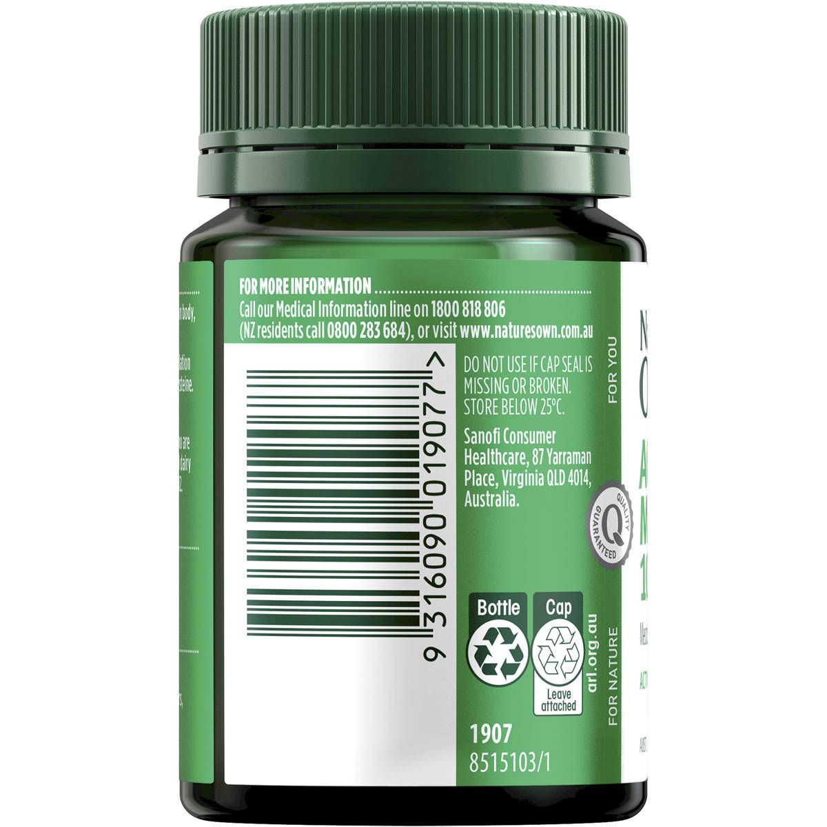 Nature's Own Activated Methyl B12 60 Tablets