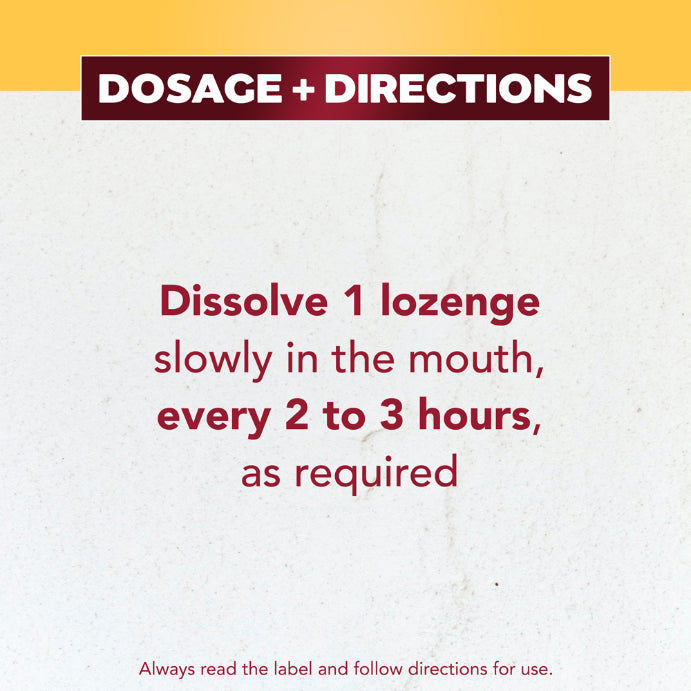 Betadine Anaesthetic Lozenges Honey & Lemon Flavour 36 Pack - Sore Throat Lozenges