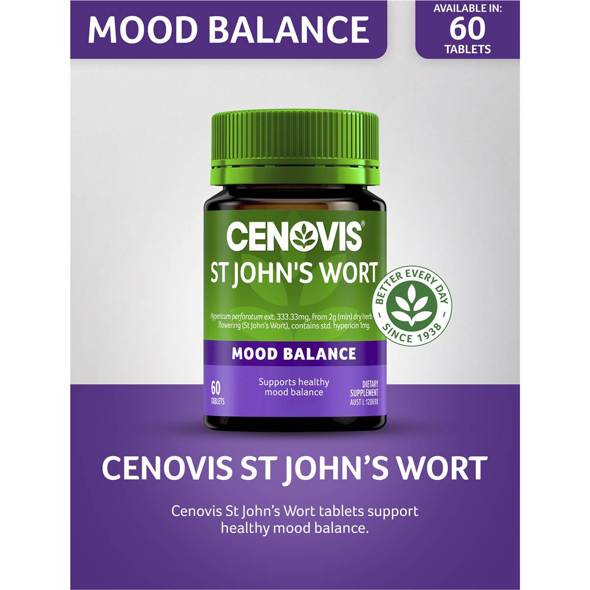 Cenovis St John's Wort 60 Tablets