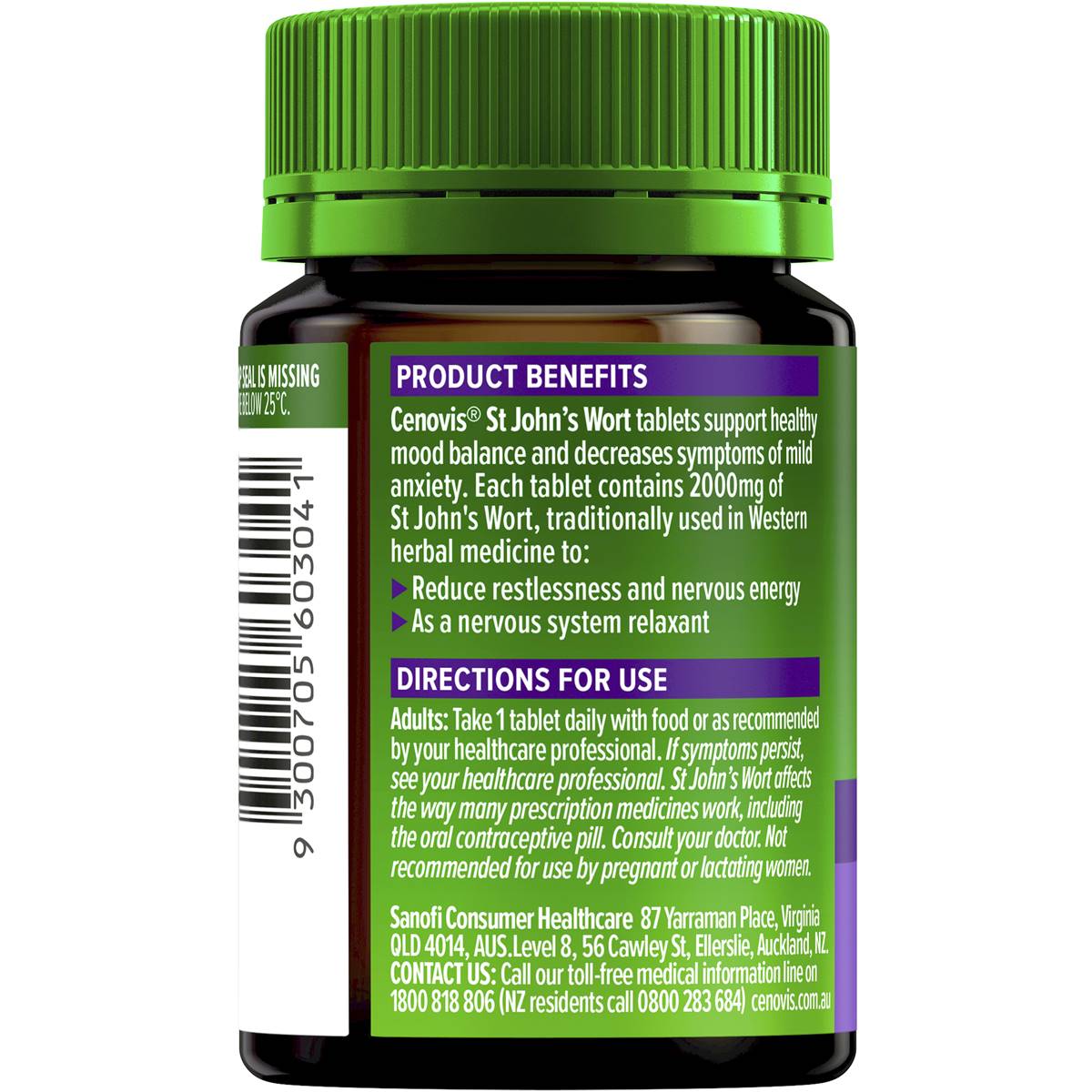 Cenovis St John's Wort 60 Tablets