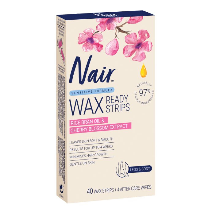 Nair Sensitive Large Wax Strips 40 Pack