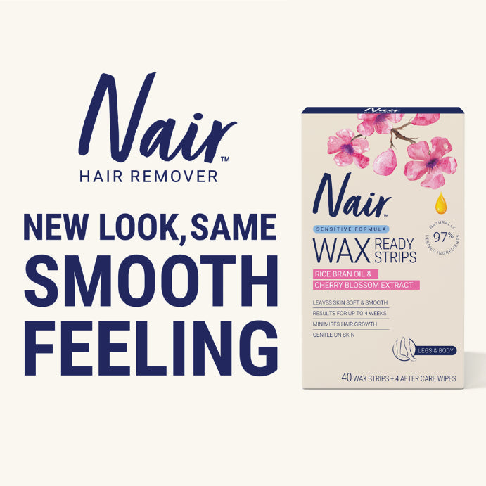 Nair Sensitive Large Wax Strips 40 Pack