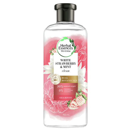 Herbal Essences Bio:renew Naked Clean White Strawberry & Sweet Mint Shampoo 400ml