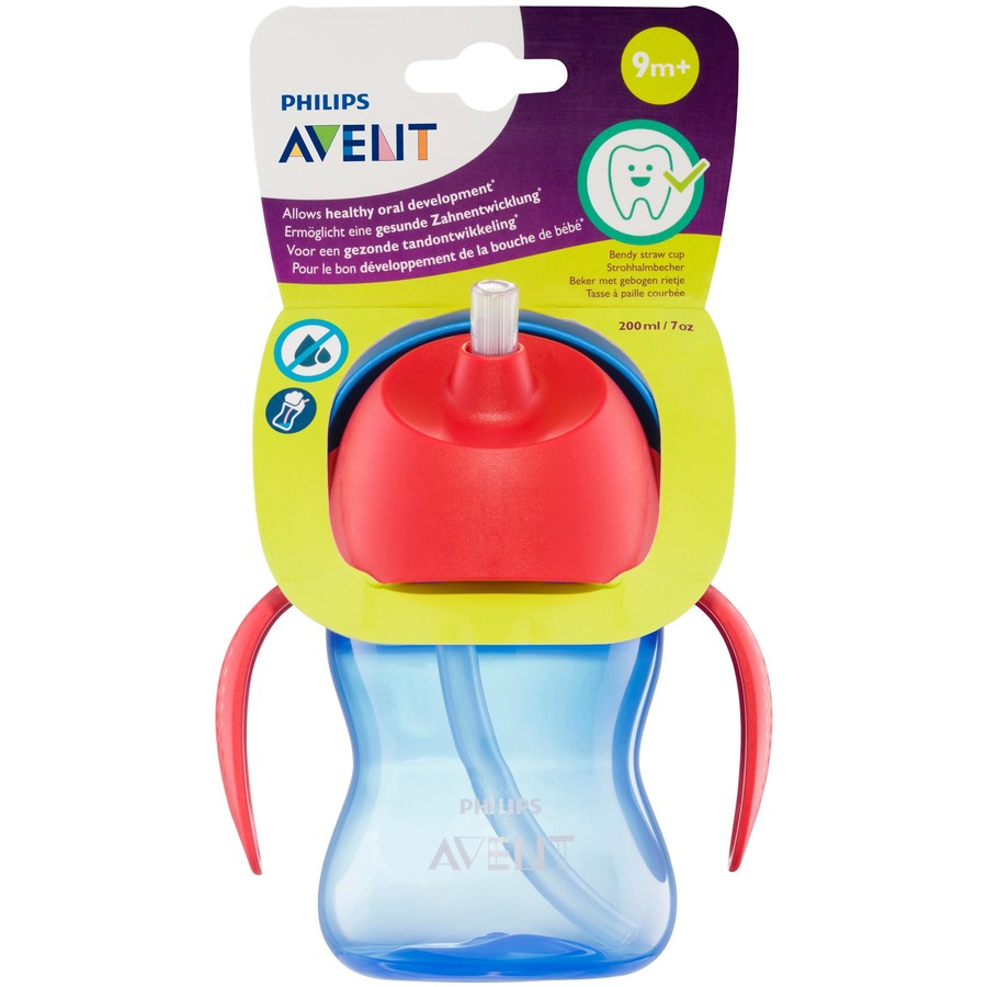 Avent Bendy Straw Cup With Handles 200ml