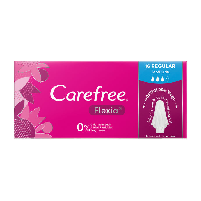 Carefree Tampons Flexia Regular 16 Pack