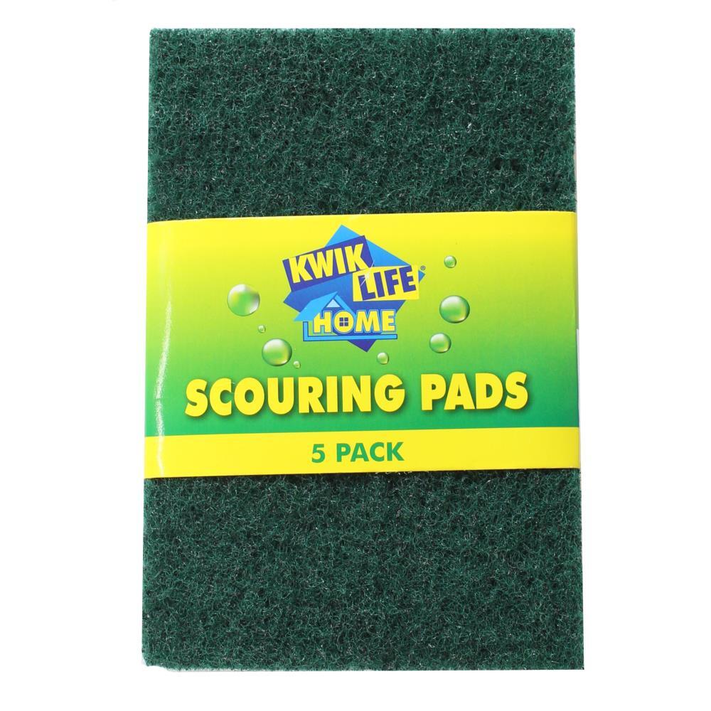 Kwik Life Home Multi Purpose Scouring Pads 10x15cm 5 Pack