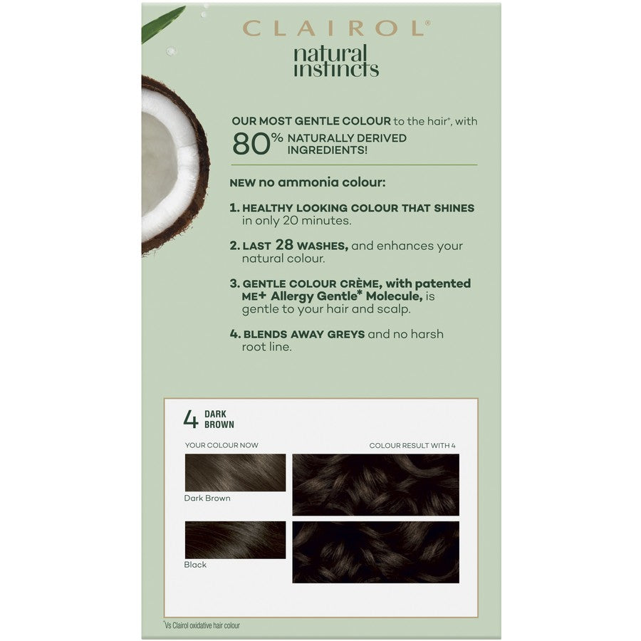 CLAIROL Natural Instincts 4 Dark Brown