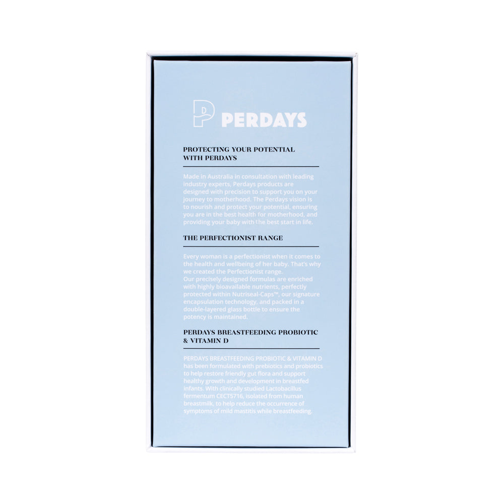 Perdays Breastfeeding Probiotic & Vitamin D 30c