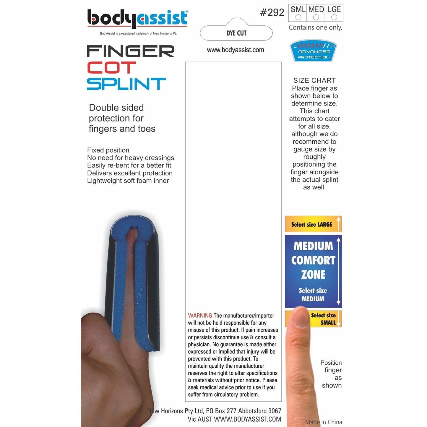 Body Assist Finger/Toe Cot