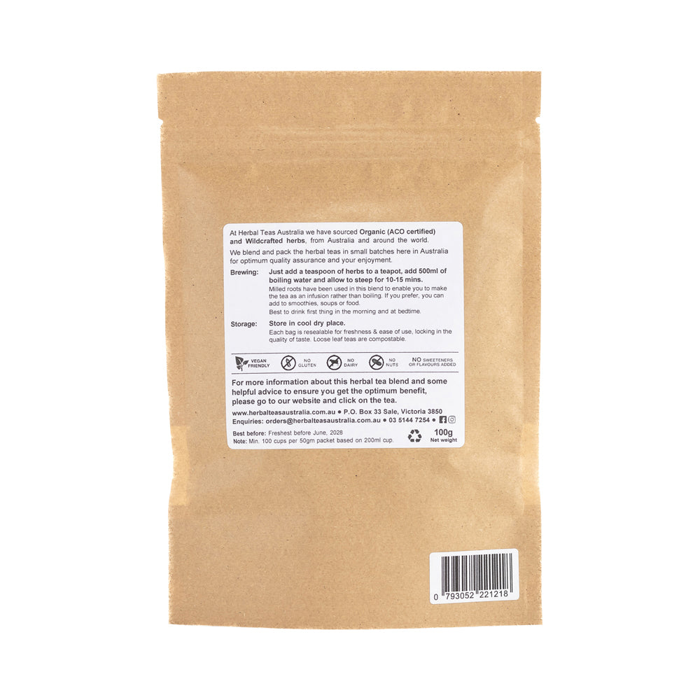 Herbal Teas Australia Roasted Dandelion Root & Chicory Root 100g