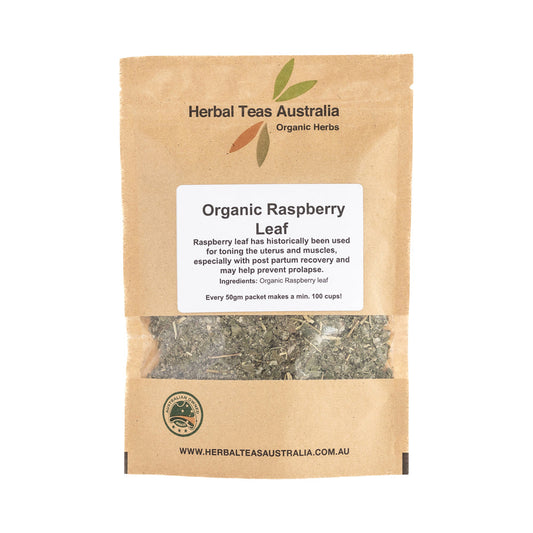Herbal Teas Australia Organic Raspberry Leaf 50g