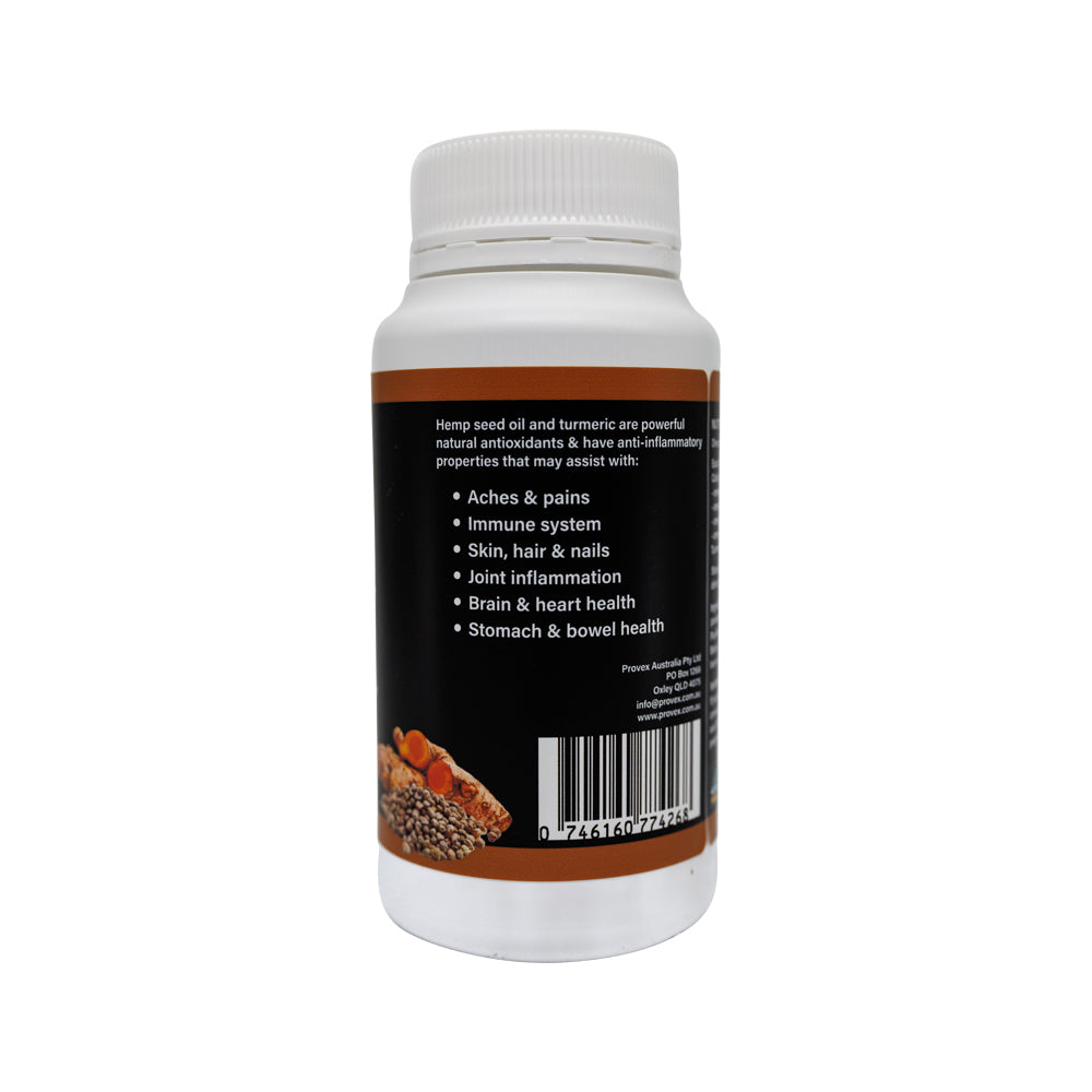 Provex Hemp Seed Oil + Turmeric 1000mg 120c
