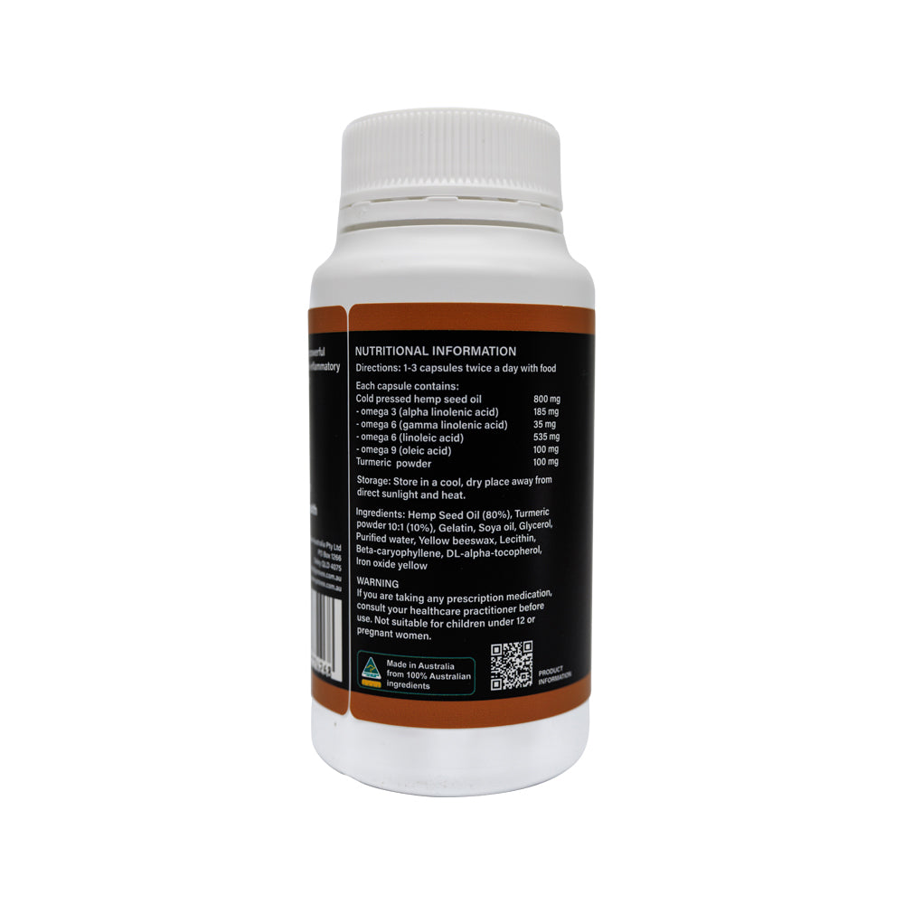 Provex Hemp Seed Oil + Turmeric 1000mg 120c