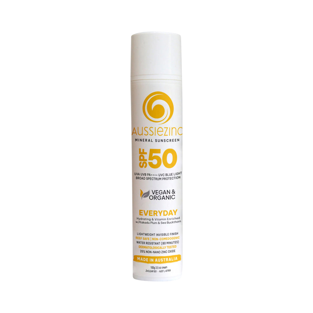 Aussiezinc Mineral Sunscreen Everyday Spf50 100g
