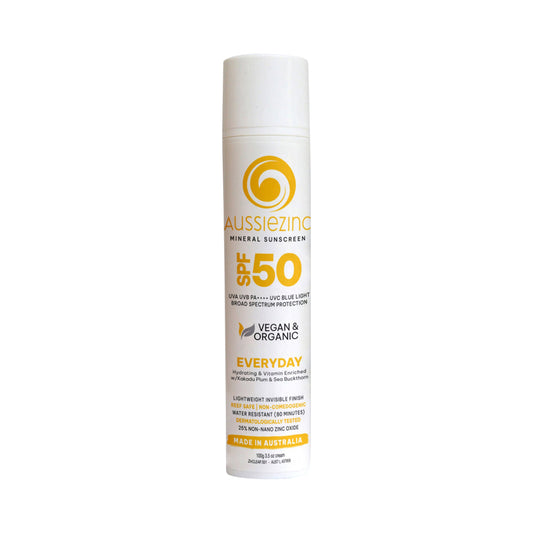 Aussiezinc Mineral Sunscreen Everyday Spf50 100g