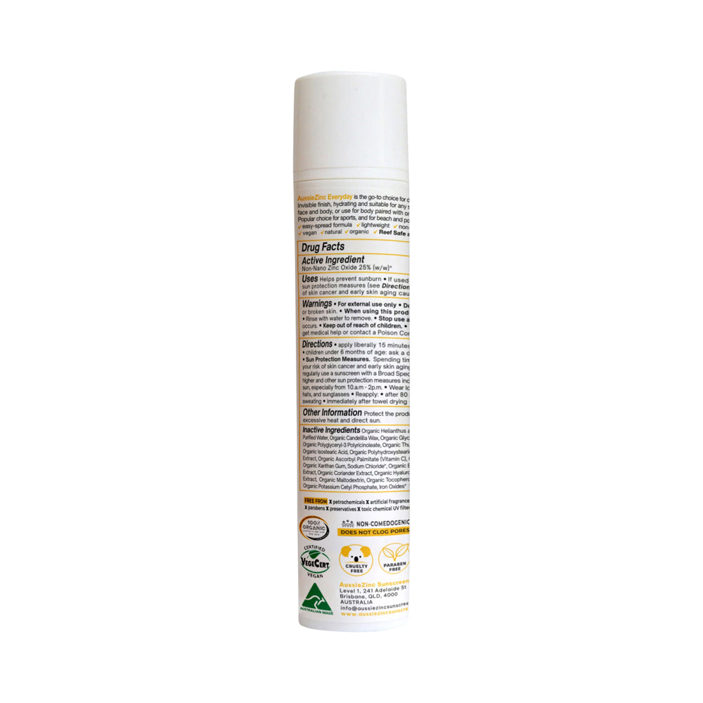 Aussiezinc Mineral Sunscreen Everyday Spf50 100g