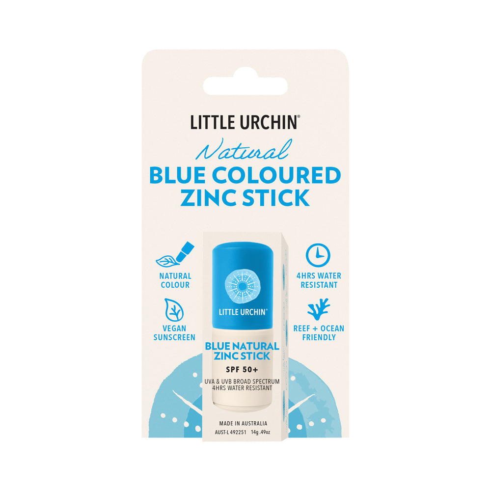 Little Urchin Blue Natural Zinc Stick Spf 50+ 14g