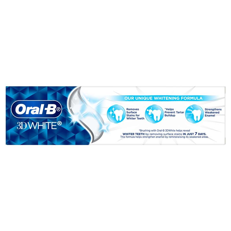 Oral B Toothpaste 3D White Strengthen Enamel 110g