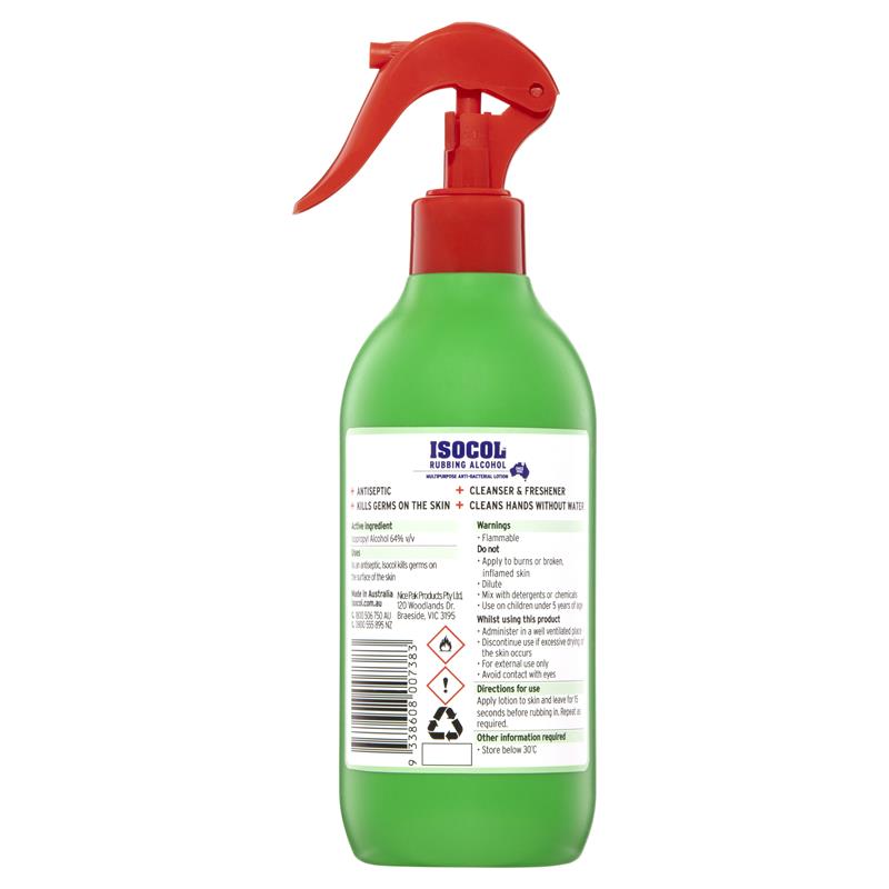 Isocol Multipurpose Alcohol Spray 450ml