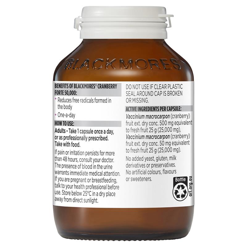 Blackmores Cranberry Forte 50,000mg 90 Capsules