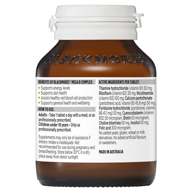 Blackmores Mega B Complex 75 Tablets