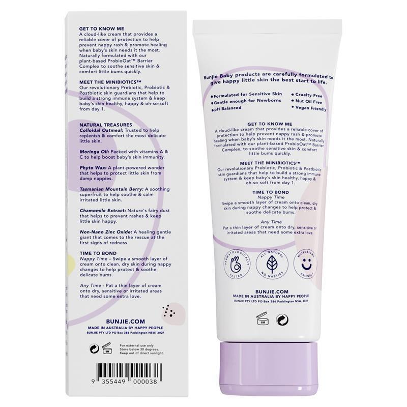Bunjie Baby Nappy & Barrier Cream 90g