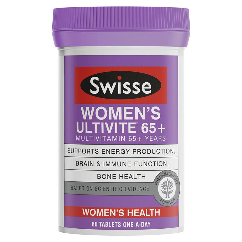 Swisse Women's Ultivite 65+ Multivitamin 60 Tablets