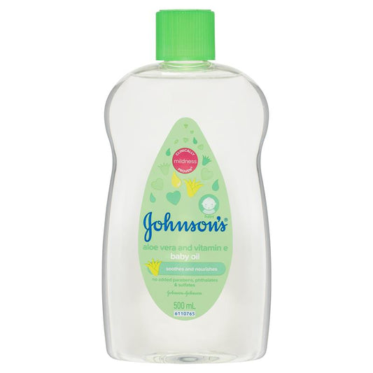Johnson's Baby Oil With Aloe Vera & Vitamin E 500ml