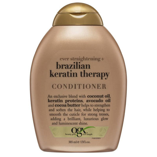 OGX Brazillian Keratin Therapy Ever Straight Conditioner 385mL