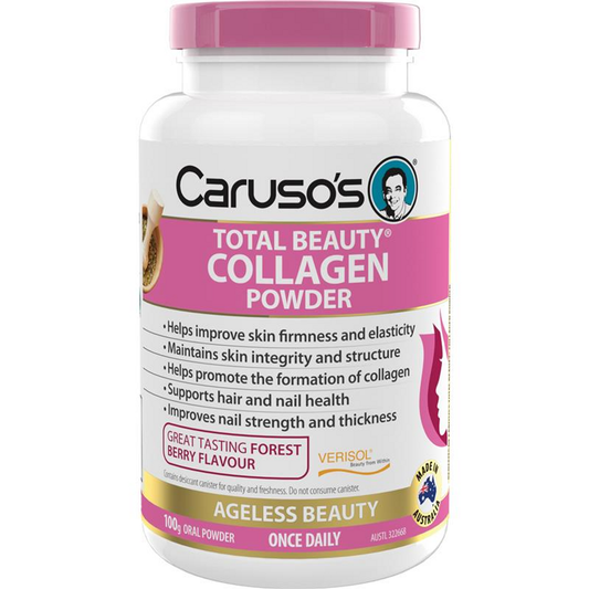Caruso's Natural Health Total Beauty Collagen 100 Grams Powder