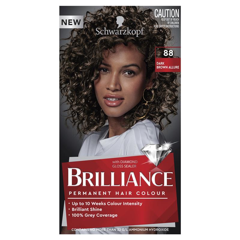 Schwarzkopf Brilliance Permanent Hair Colour 88 Dark Brown Allure
