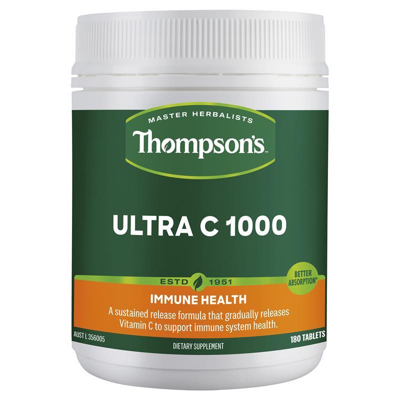 Thompson's Ultra C 1000 Sustained Release 180 Tablets