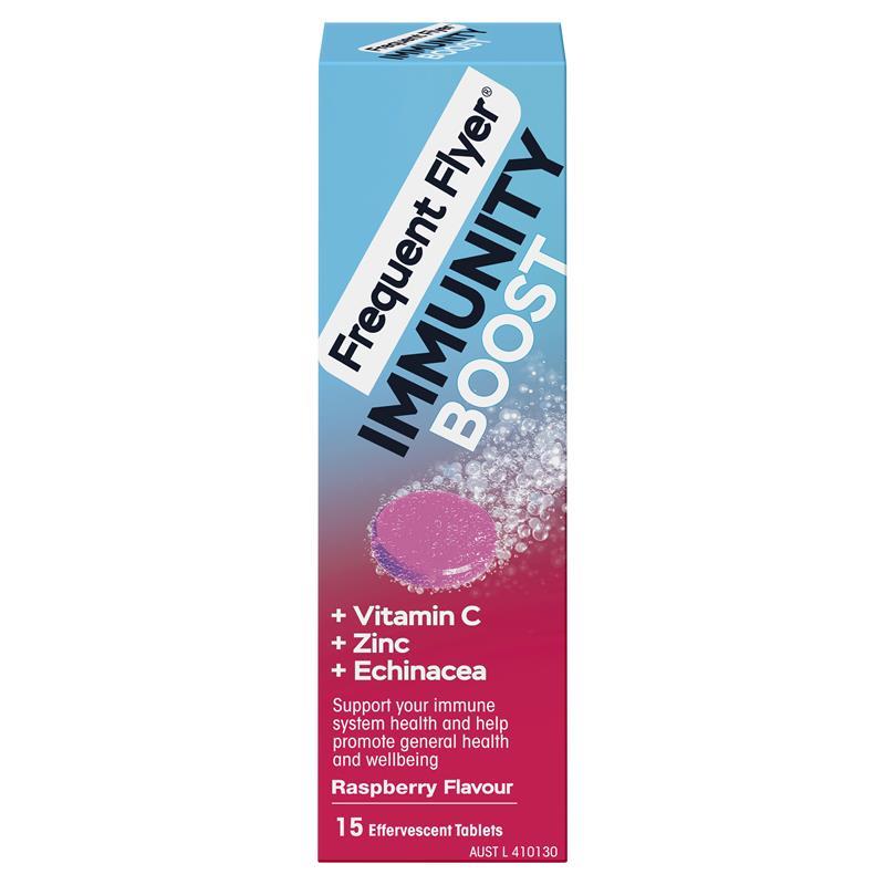 Frequent Flyer Immunity Boost Raspberry 15 Effervescent Tablets