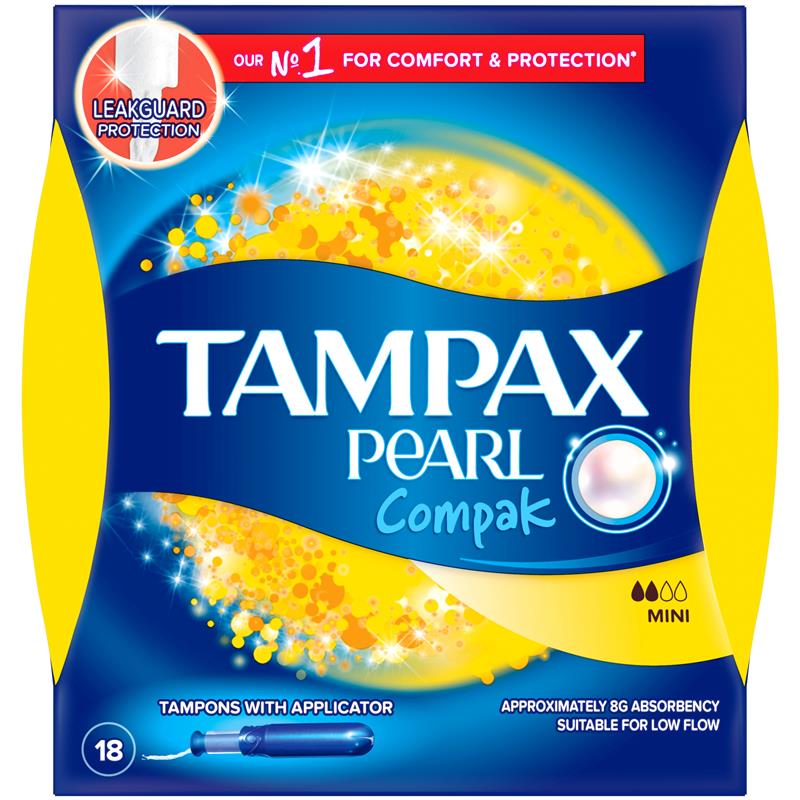 Tampax Compak Pearl Mini 18 Pack