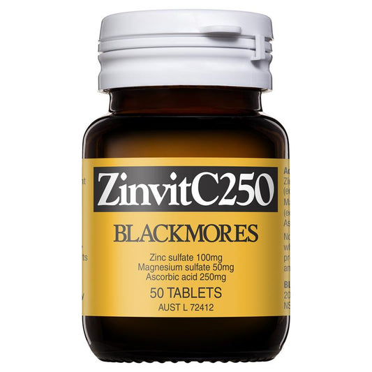 Blackmores Zinvit C 250mg 50 Tablets