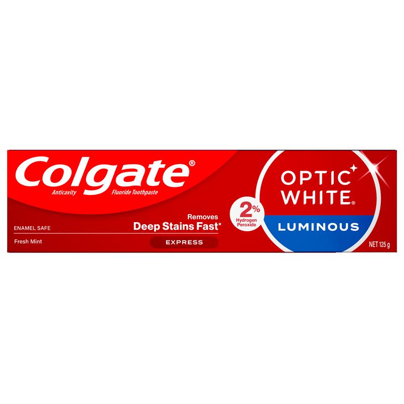 Colgate Optic White Express White Fresh Mint Teeth Whitening Toothpaste with hydrogen peroxide 125g