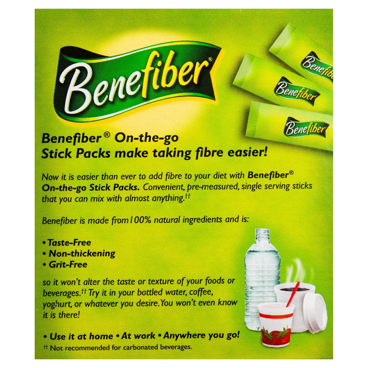 Benefiber Natural Fibre Supplement on-the-go Stick 28 Pack