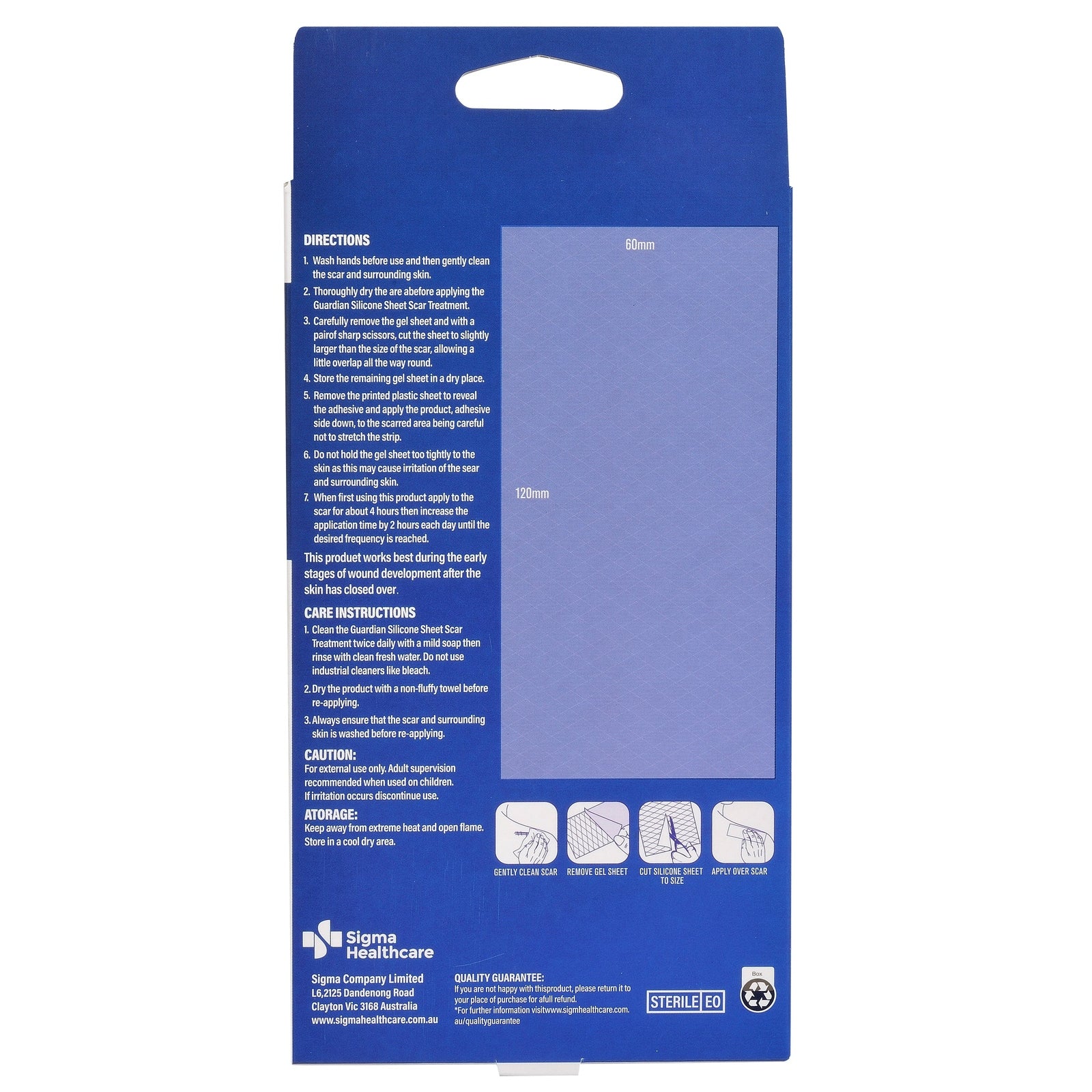 Guardian Silicone Sheet 60mm X 120mm 3pk