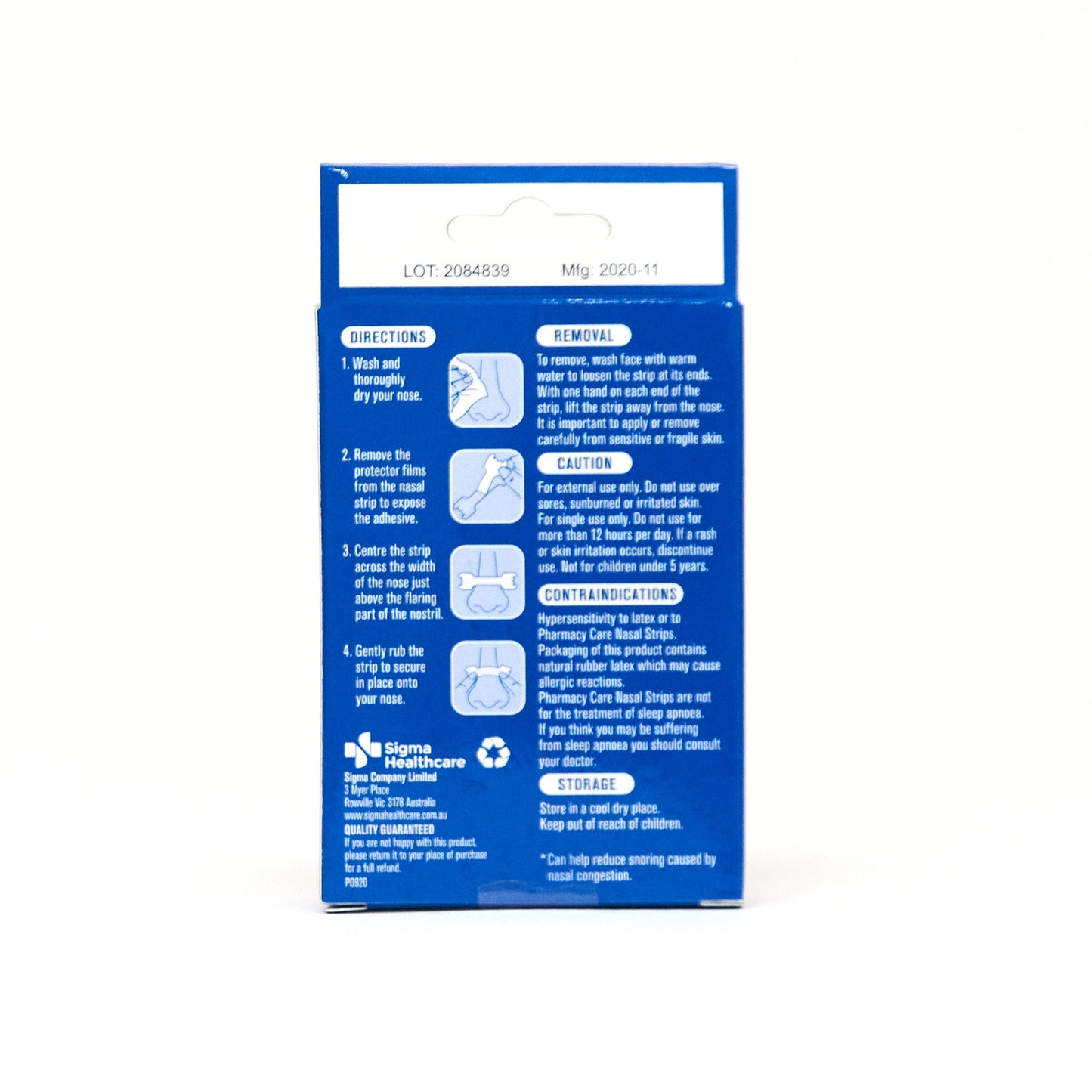 PHARMACY CARE NASAL STRIPS 30PK
