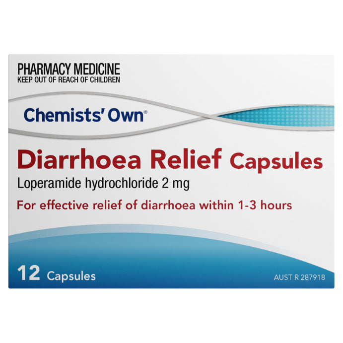 Chemists' Own Diarrhoea Relief 12 Caps (Generic of Imodium)