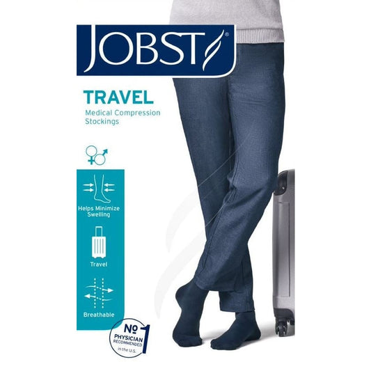 Jobst Unisex Travel Knee High 15-20 mmhg Compression Socks Size 5 Beige
