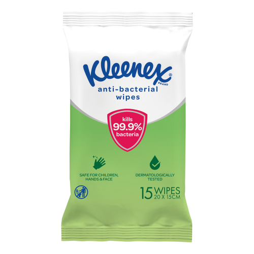Kleenex Antibacterial Wipes 15 Pack