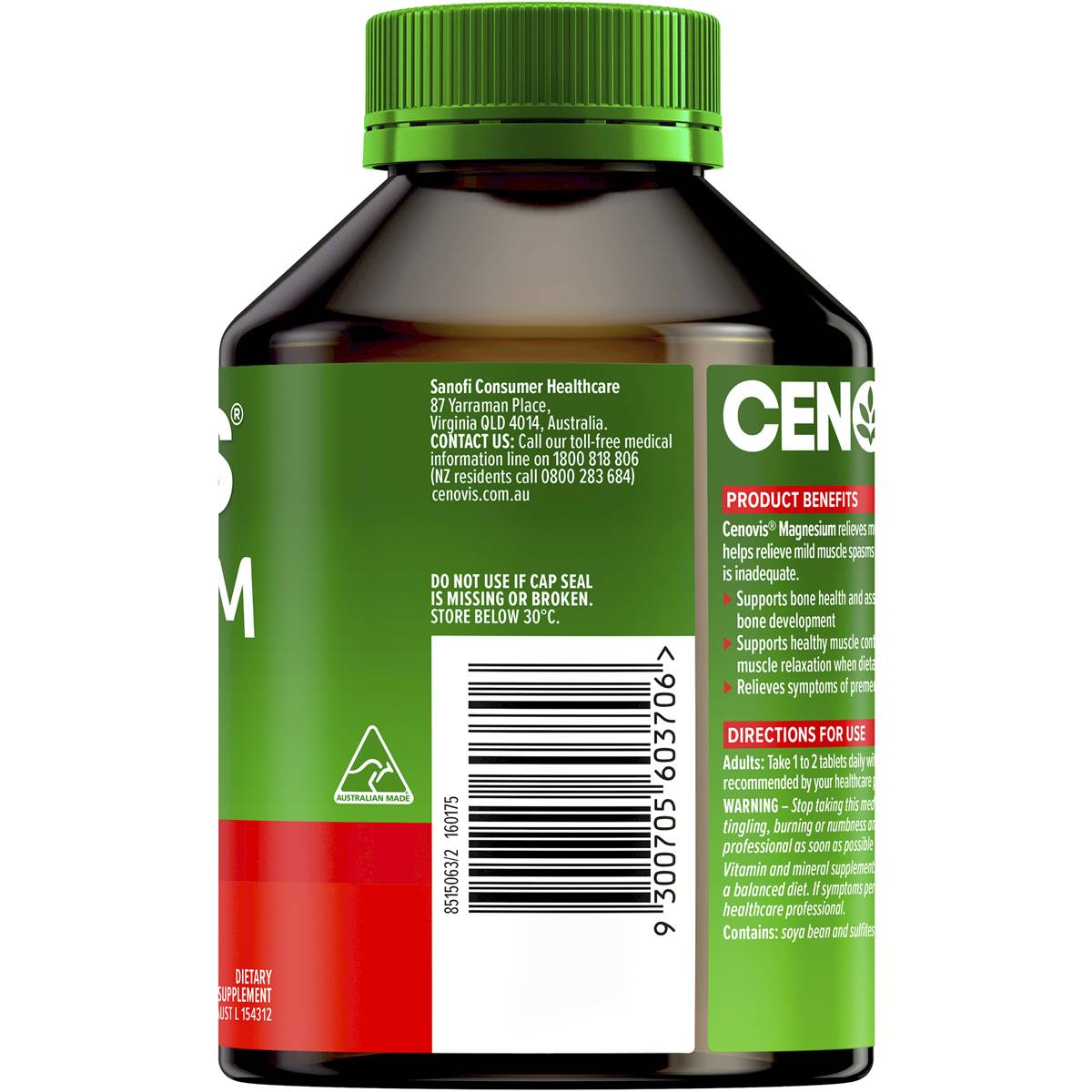 Cenovis Magnesium 200 Tablets