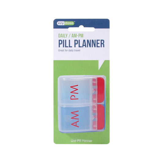 EZY Dose 67579 PILL BOX AM/PM PUSH Botton