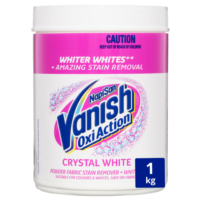 Vanish Napisan Oxi Action Crystal White Stain Remover Powder 1kg