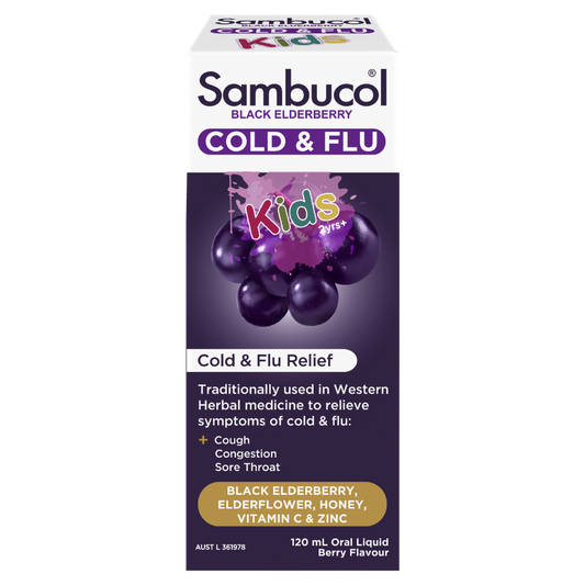 Sambucol Kids Cough Cold & Flu Liquid 120ml