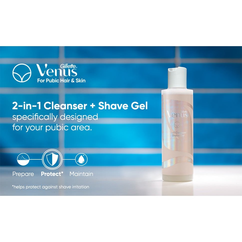 Gillette Venus 2 In 1 Cleanser & Shave Gel 190ml
