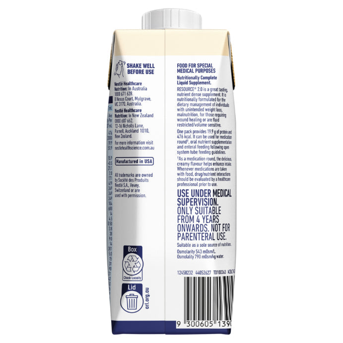 Resource 2.0 Vanilla 237ml