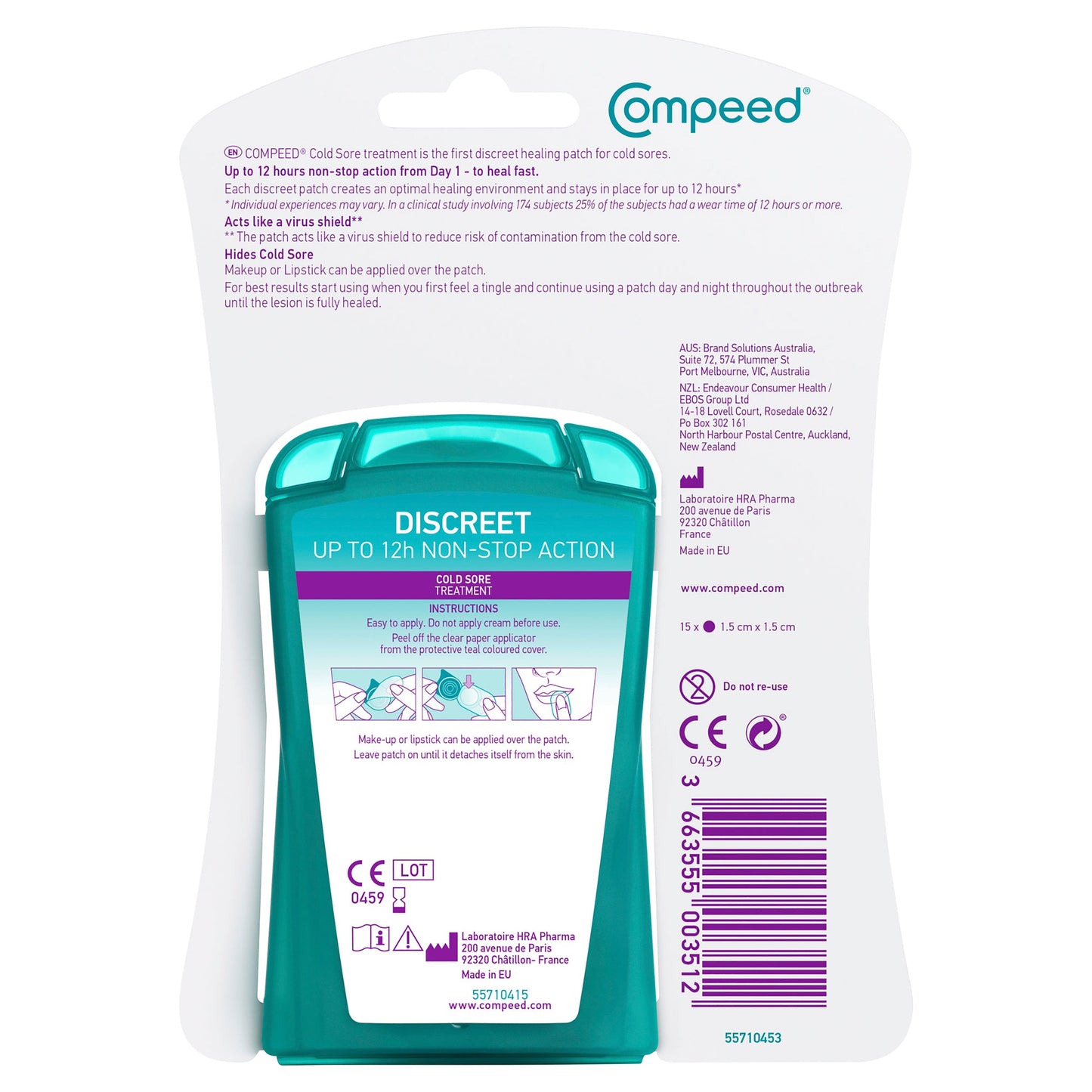 Compeed Cold Sore Patch X 15