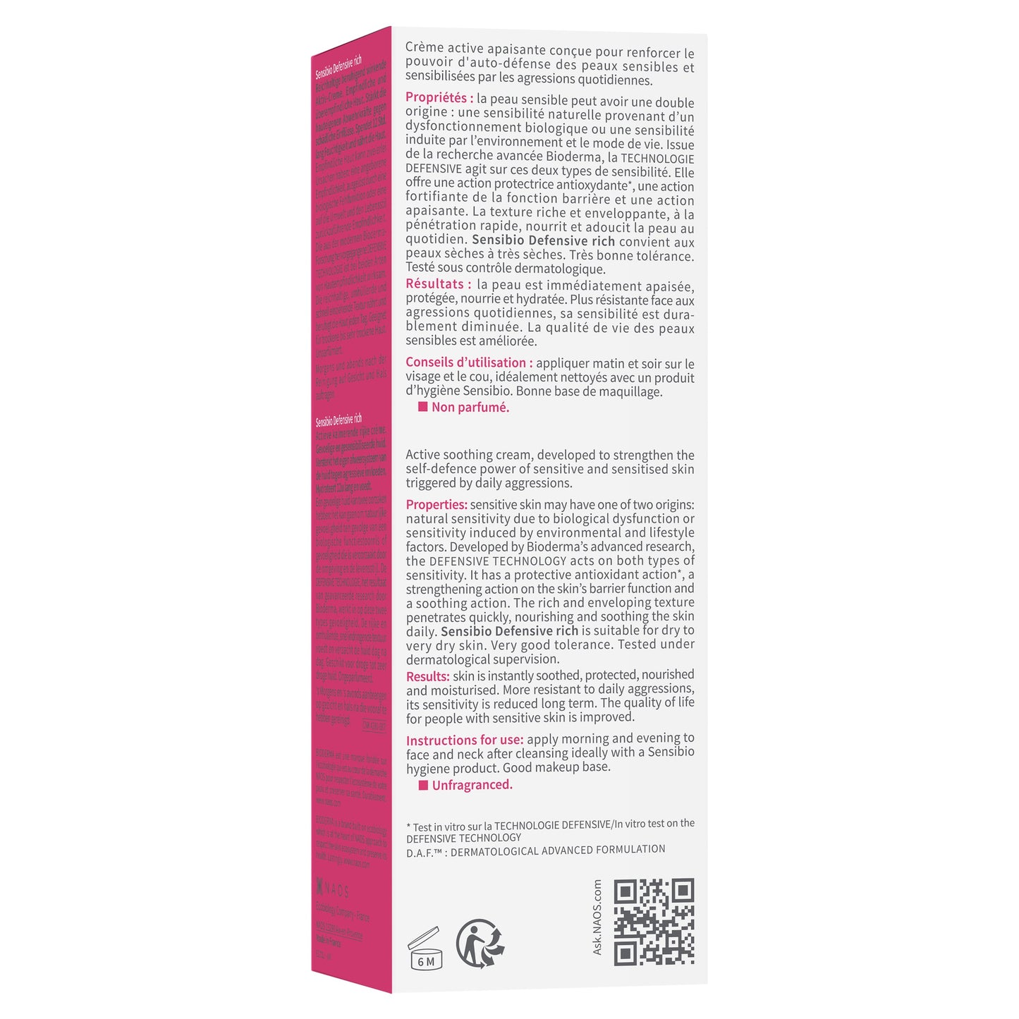 Bioderma Sensibio Defensive Rich Cream 40ml